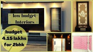 low budget 2 bhk interiors in hyderabad nizampet | 2 bhk interiors in 4.15lakhs | budget interiors