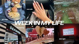 week in my life - new nails, pedicure, shopping, girls night + more