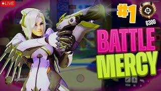 #1 BATTLE MERCY LEVEL 7100! Playing with Viewers!!! #overwatch2 #overwatchclips