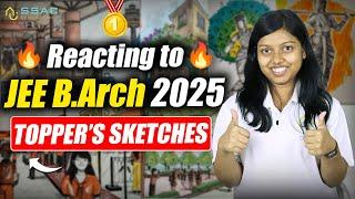 Reacting to JEE B.Arch 99%ile Toppers’ Drawings  | What 99%ilers Actually Draw Like 
