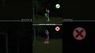 How to do RONALDO JUMP HEADING ️.#football #footballskills #soccer #ronaldojump #shorts