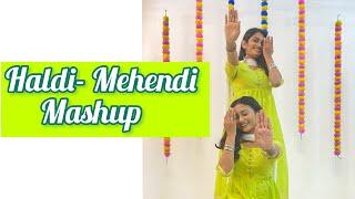 Haldi-Mehendi Dance Mashup part-1 | Wedding Choreography | Easy Steps | Rushita & Jeel |