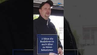 Herr Busfahrer - Fragen, die wir oft auch zu hören bekommen | #Shorts