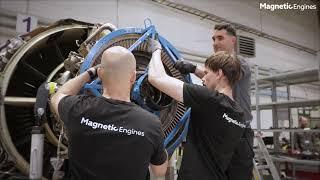 HPT Blade Replacement on a CFM56-7B Engine: Magnetic Engines workshop timelapse