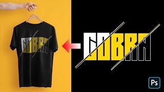 Typography T-Shirt Design In Adobe Photoshop Tutorial