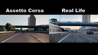 Assetto Corsa vs Real life - Tokyo Shutoko Highway side by side Comparison