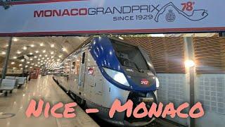 TER Nice to Monaco   SNCF Double Decker Train Trip Report  France