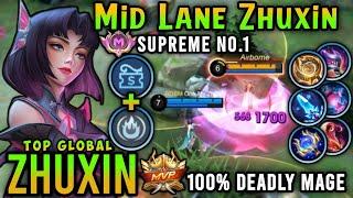 Supreme No.1 Zhuxin!! Top Global Zhuxin Best Build 2024 - Mobile Legends