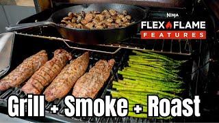 Smoked Tenderloin & Sides in Under 45 Min on the NEW Ninja FlexFlame