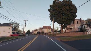 Driving from Laflin to Avoca, Pennsylvania