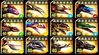 ALL VIP DINOS + CENOZOICS (JURASSIC WORLD)