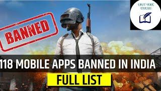 List of 118 banned apps in INDIA ||AJAY TECH WORLD