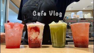 Cafe Vlog | ‍️Taste of Summer: Perfect Summer with Strawberry & Matcha Drinks‍️