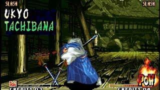 Samurai Shodown IV: Ukyo playthrough lvl-8 【60fps】