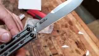 Kershaw Lucha Unboxing - butterfly knife with ball bearing pivots