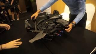 Alta 6 camera drone demo at the CommunicAsia2016 briefing