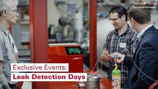 Exclusive Events: Leak Detection Days | by Pfeiffer Vacuum