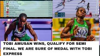 Paris Olympics 2024 | Tobi Amusan Qualify For 100m Hurdles Semi Final.