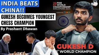 India Beats China !! GUKESH BECOMES YOUNGEST CHESS CHAMPION By Prashant Dhawan