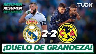 Resumen y goles | Real Madrid 2-2 América | Amistoso Internacional | TUDN