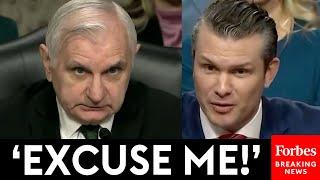 JUST IN: Jack Reed And Pete Hegseth Share Extremely Tense Questioning Involving DEI, War Crimes