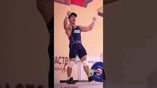 21 y/o Liu Huanhua (89kg ) 215kg / 474lb C&J !#weightlifting #cleanandjerk #slowmotion