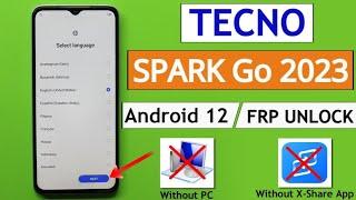 Tecno Spark Go 2023 FRP Bypass Android 12 Update | Tecno (BF7) Google Account Bypass Without Pc |