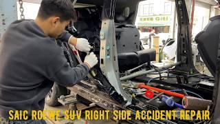 How to repair a vehicle with right side damage