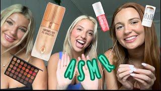 ASMR DOING YOUR MAKEUP FAST AND AGGRESSIVE WITH @gracesasmr4517 and @sammytasmr5167