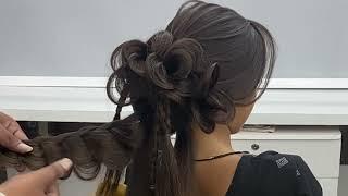 Multiple rose bun hairstyle tutorial || kuldeep hairstylist || delhi || 8527622812 || for class