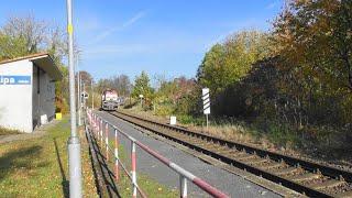 Strabag 741 702-5 und 741 705-8 mit Schotterzug am 26.10.24