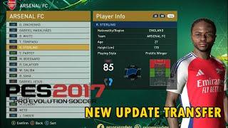 PES 2017 UPDATE TRANSFER 2025 NEW OPTION FILE FOR SMOKE PATCH