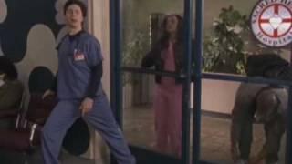 Scrubs: JD plays a prank with the door