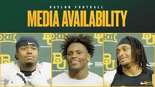 Baylor Football: Bryson Washington, Omar Aigbedion, Keaton Thomas Media Availability (Oct. 29, 2024)