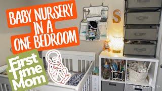 Baby Nursery in a One Bedroom Apartment | Queen Size Bed & Full Infant Crib