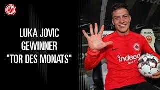 Luka Jovic erhält "Tor des Monats"-Medaille