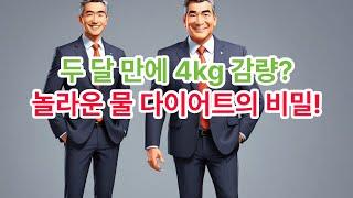 두 달 만에 4kg 감량? 놀라운 물 다이어트의 비밀!   #체중감량  #물다이어트   #다이어트물