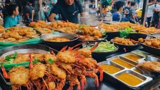 Ep 10 Crispy fried shrimp pancakes with over 50 delicious dishes Best Street Foods Collection 2024