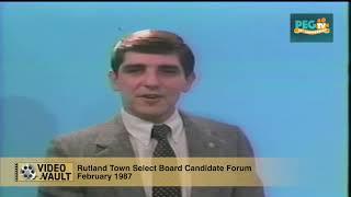 PEGTV Video Vault: Rutland Town Select Board Candidate Forum - February 1987