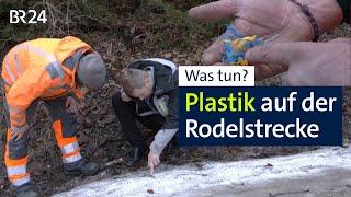 Unterammergau: Massiver Plastikabrieb auf der Rodelstrecke | Abendschau | BR24