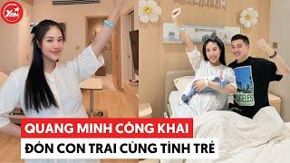 Quang Minh công khai con trai với tình trẻ say 5 năm ly hôn Hồng Đào