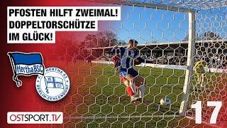 Pfosten hilft zweimal! Doppeltorschütze im Glück:: Hertha BSC II - Hertha 03  | Regionalliga Nordost