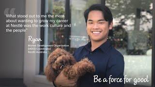 Watch Ryan's career journey with Nestlé Purina, Australia