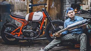 КРУТОЙ ВЫХЛОП на МОТОЦИКЛ ИЖ CAFE RACER