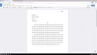 Google Docs: How to Set Up an MLA Format Essay (2017)