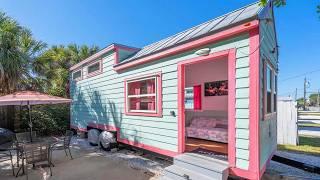 Amazing Adorable Flamingo Tiny House Has Cute Everything