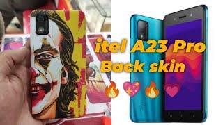 itel A23 Pro Back skin Lamination wrapping sticker paper #shorts #youtubeshorts #mobileskinsticker