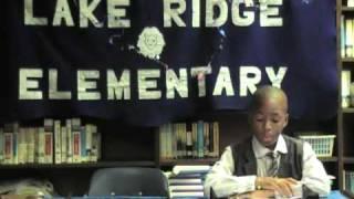 Jalir Abraham Class President of Lakeridge Elementary School.