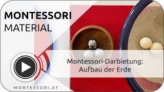 Montessori-Darbietung: Aufbau der Erde [Österreichische Montessori-Akademie, Ausbildung]