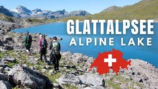 Easy hike around alpine lake near Lucerne